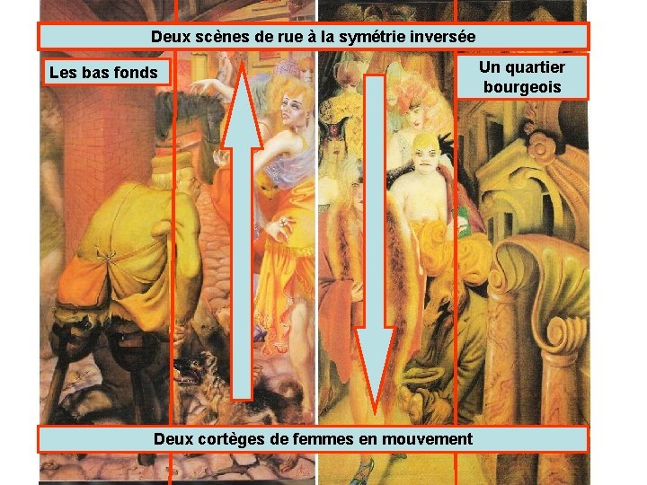 Deux scènes de rue à la symétrie inversée Un quartier Le temps de l’impuissance