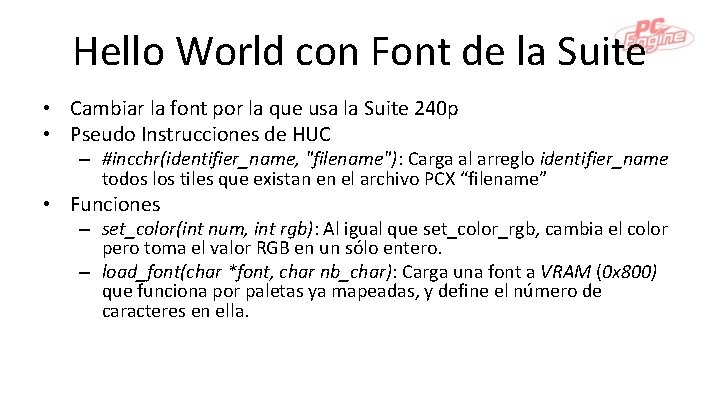 Hello World con Font de la Suite • Cambiar la font por la que