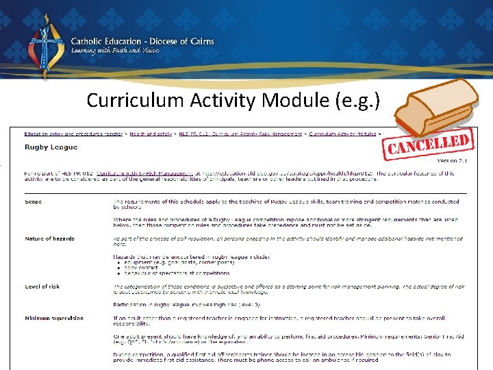 Curriculum Activity Module (e. g. ) 