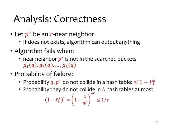 Analysis: Correctness • 9 