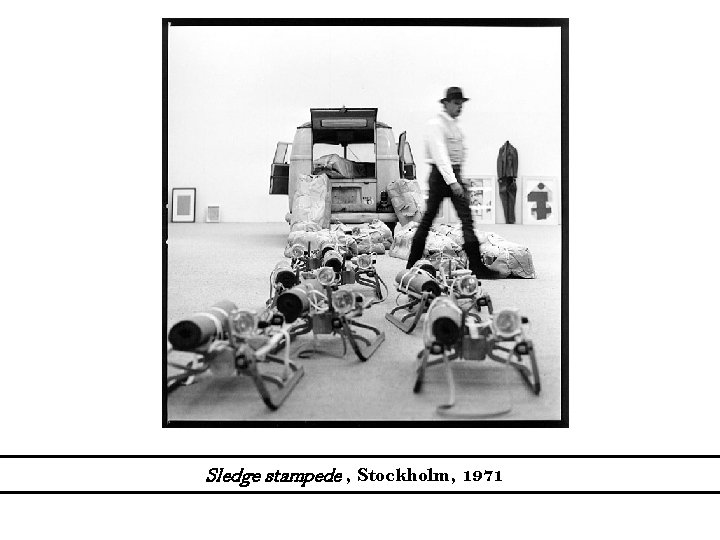 Sledge stampede , Stockholm, 1971 