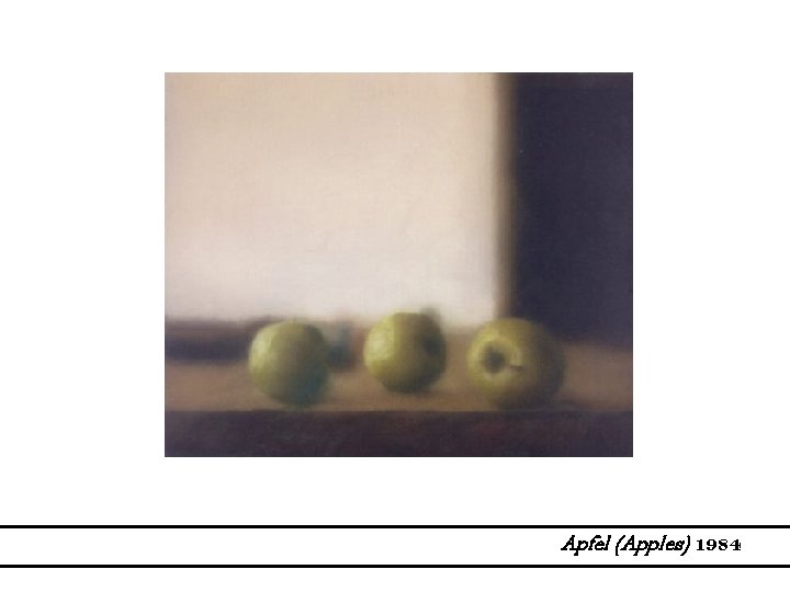 Apfel (Apples) 1984 