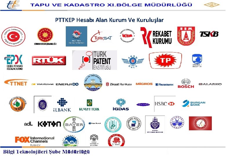 Kayıtlı Elektronik Posta Hizmetleri Müdürlüğü PTTKEP Hesabı Alan Kurum Ve Kuruluşlar 