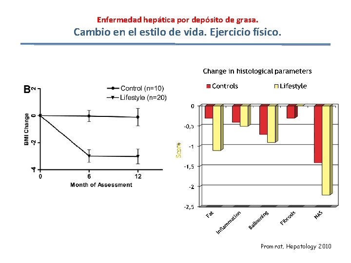 Enfermedad hepática por depósito de grasa. Cambio en el estilo de vida. Ejercicio físico.