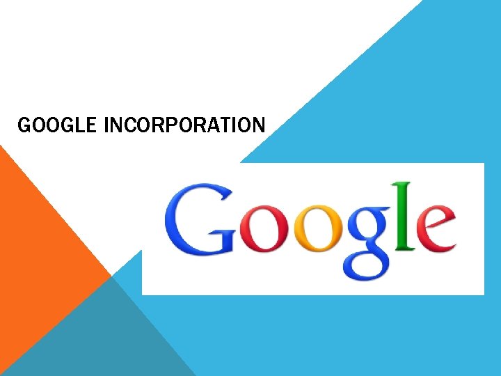 GOOGLE INCORPORATION 