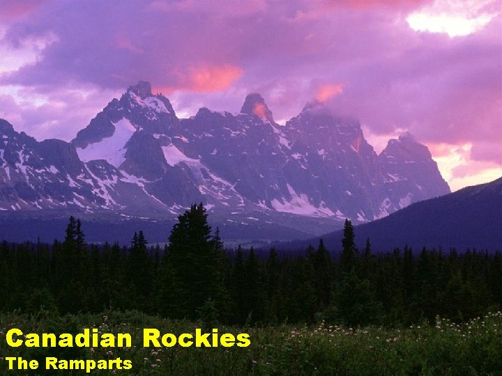 Canadian Rockies The Ramparts 