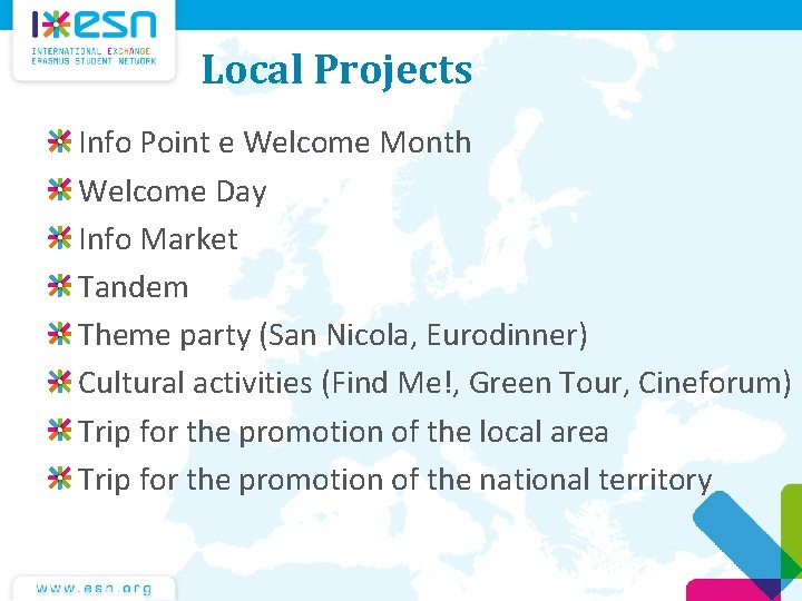 Local Projects Info Point e Welcome Month Welcome Day Info Market Tandem Theme party