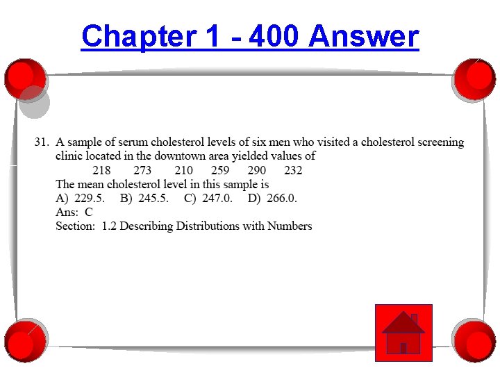 Chapter 1 - 400 Answer 