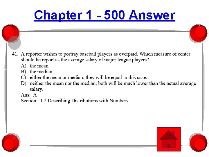 Chapter 1 - 500 Answer 