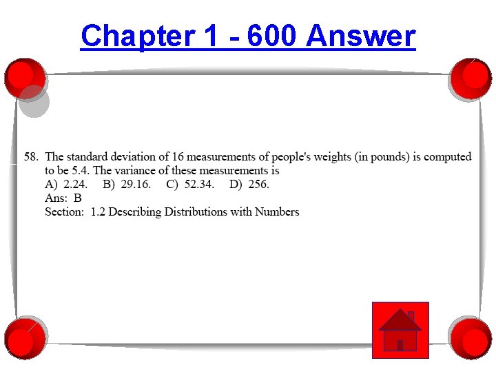 Chapter 1 - 600 Answer 