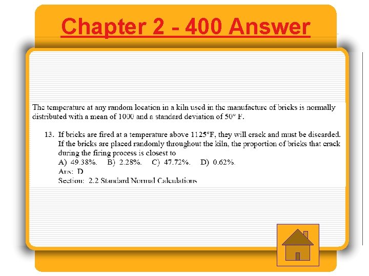 Chapter 2 - 400 Answer 