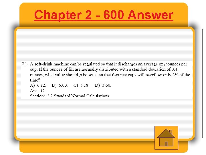 Chapter 2 - 600 Answer 