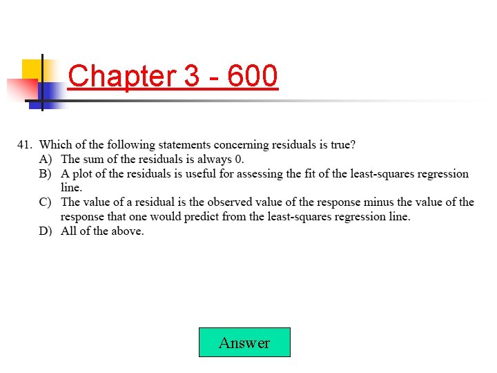 Chapter 3 - 600 Answer 