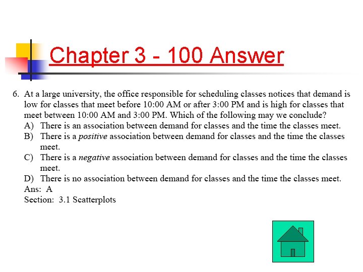 Chapter 3 - 100 Answer 