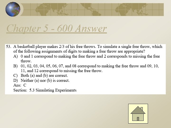 Chapter 5 - 600 Answer 