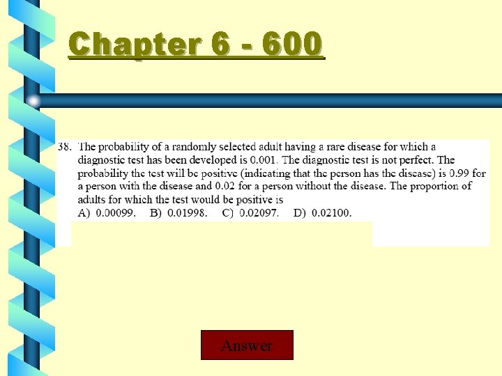 Chapter 6 - 600 Answer 