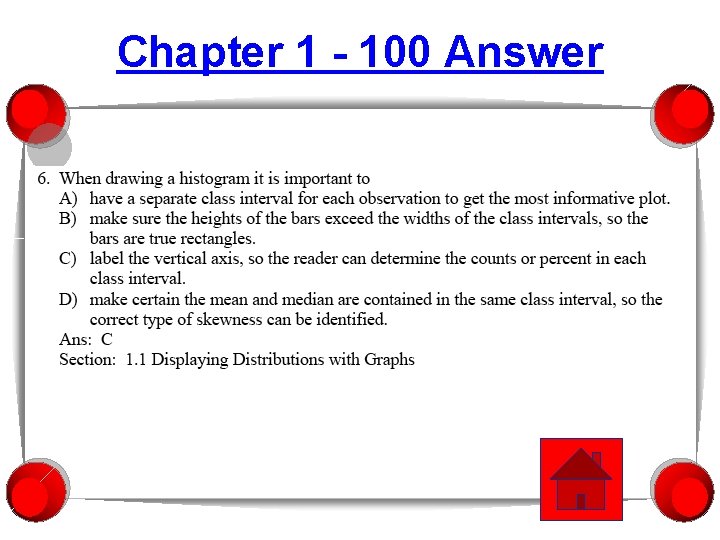 Chapter 1 - 100 Answer 