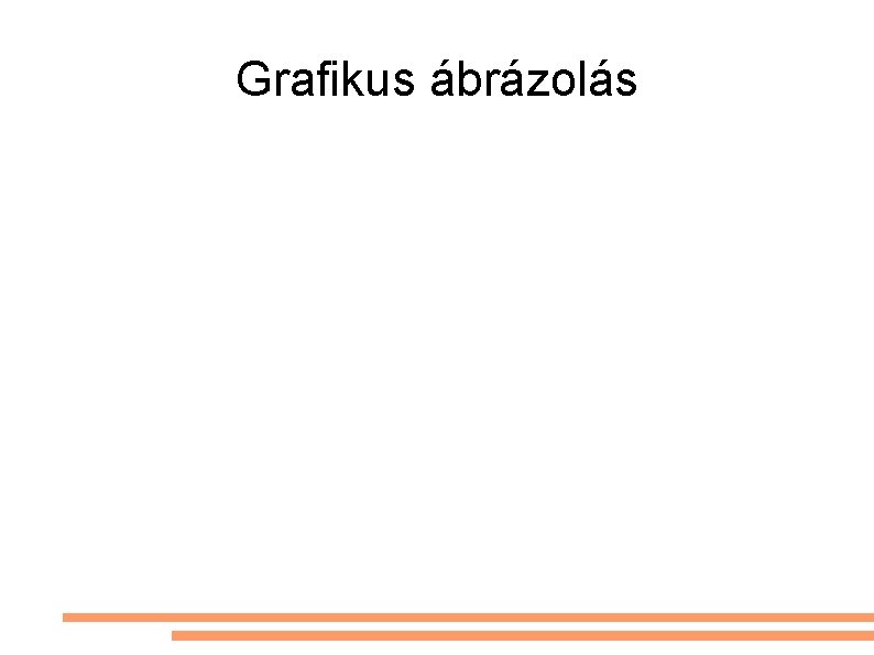 Grafikus ábrázolás Grafikus ábrázolás