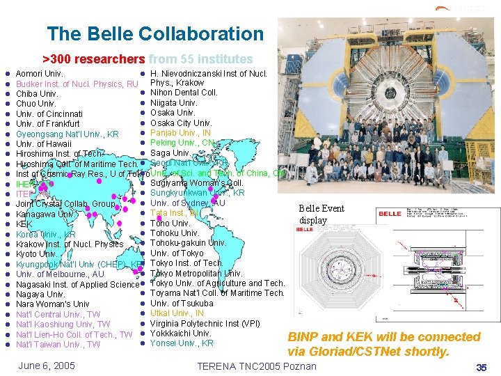 The Belle Collaboration >300 researchers from 55 institutes l l l l l l