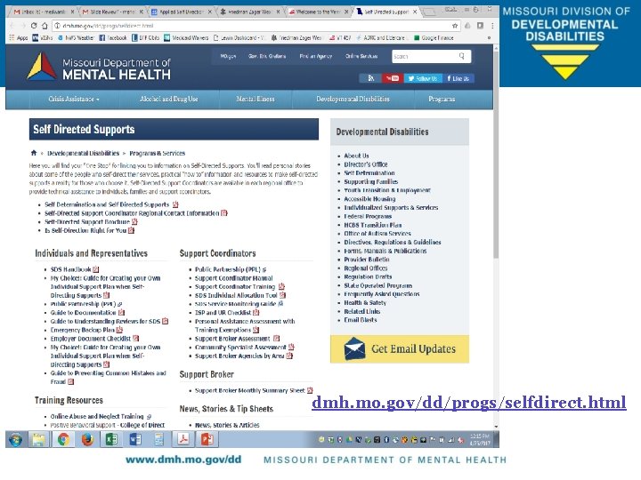 dmh. mo. gov/dd/progs/selfdirect. html dmh. mo. gov/dd/progs/selfdirect. html