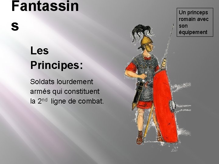 Fantassin s Les Principes: Soldats lourdement armés qui constituent la 2 nd ligne de Fantassin s Les Principes: Soldats lourdement armés qui constituent la 2 nd ligne de