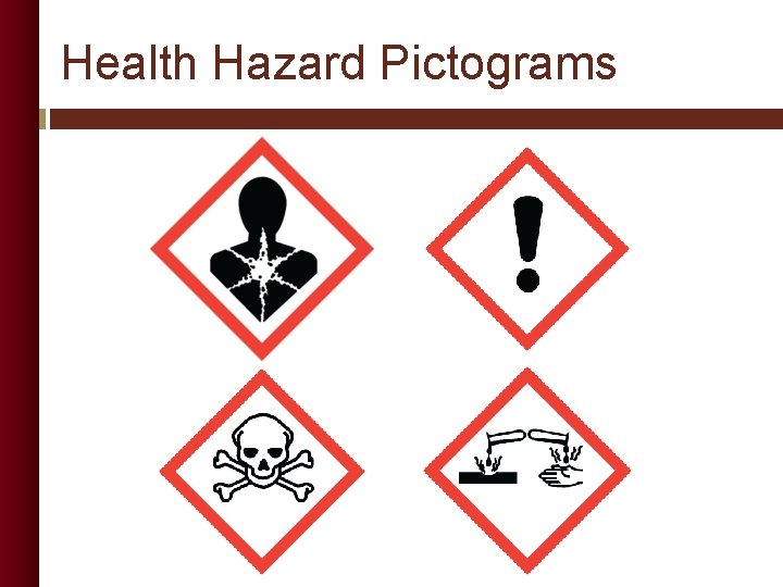 Health Hazard Pictograms 