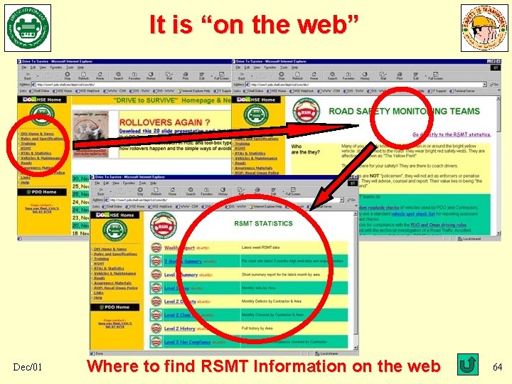 It is “on the web” Dec/01 Where to find RSMT Information on the web It is “on the web” Dec/01 Where to find RSMT Information on the web