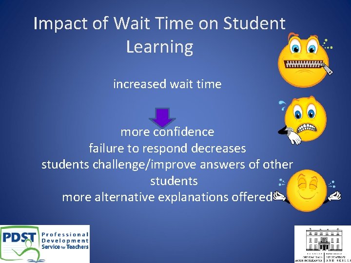 Impact of Wait Time on Student Learning increased wait time more confidence failure to