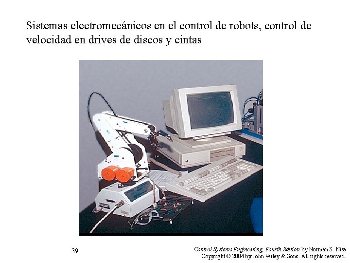 Sistemas electromecánicos en el control de robots, control de velocidad en drives de discos