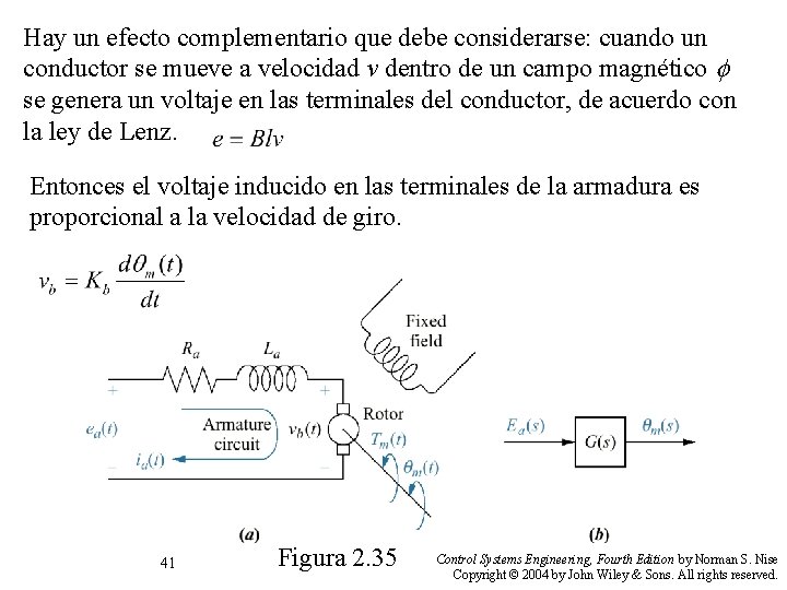 Hay un efecto complementario que debe considerarse: cuando un conductor se mueve a velocidad