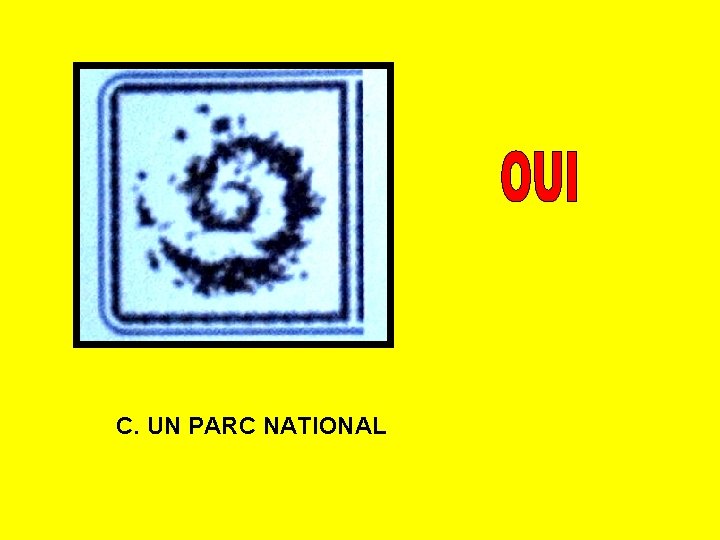 C. UN PARC NATIONAL 