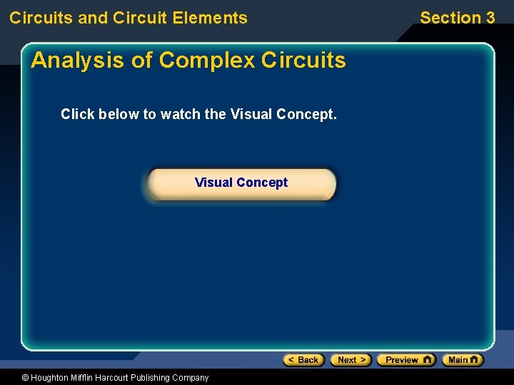 Circuits and Circuit Elements Analysis of Complex Circuits Click below to watch the Visual