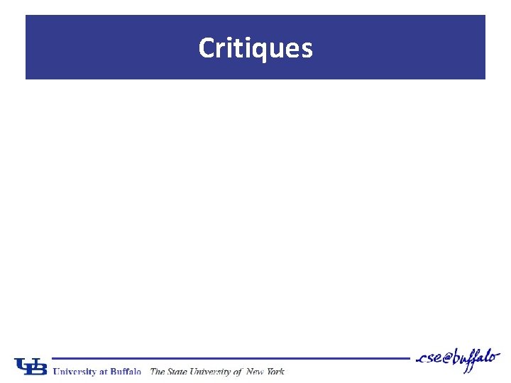 Critiques 