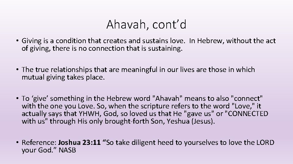 Hebrew and Greek Words for Love 1 Agape