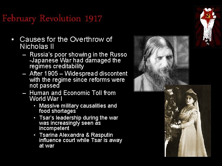 February Revolution 1917 • Causes for the Overthrow of Nicholas II – Russia’s poor