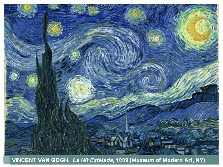 VINCENT VAN GOGH, La Nit Estelada, 1889 (Museum of Modern Art, NY) 