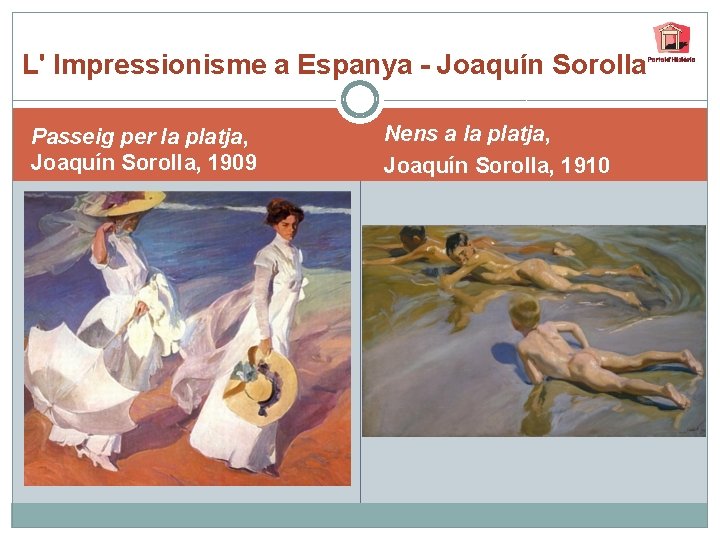 L' Impressionisme a Espanya - Joaquín Sorolla Passeig per la platja, Joaquín Sorolla, 1909