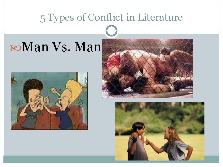 5 Types of Conflict in Literature Man Vs. Man 