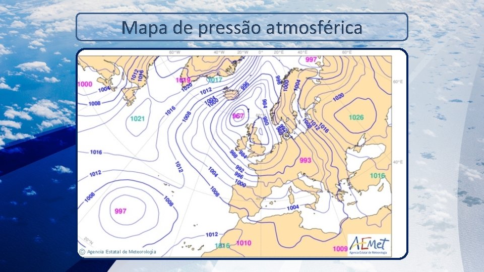 Mapa de pressão atmosférica 