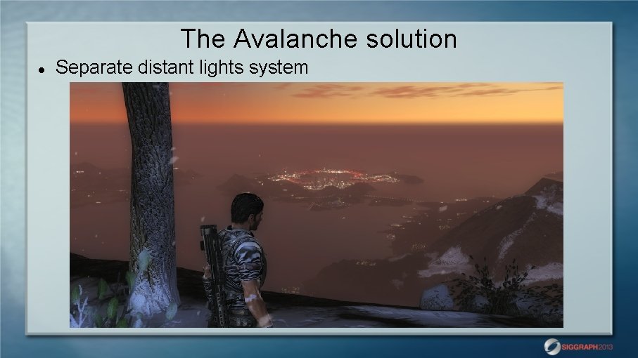 The Avalanche solution Separate distant lights system 