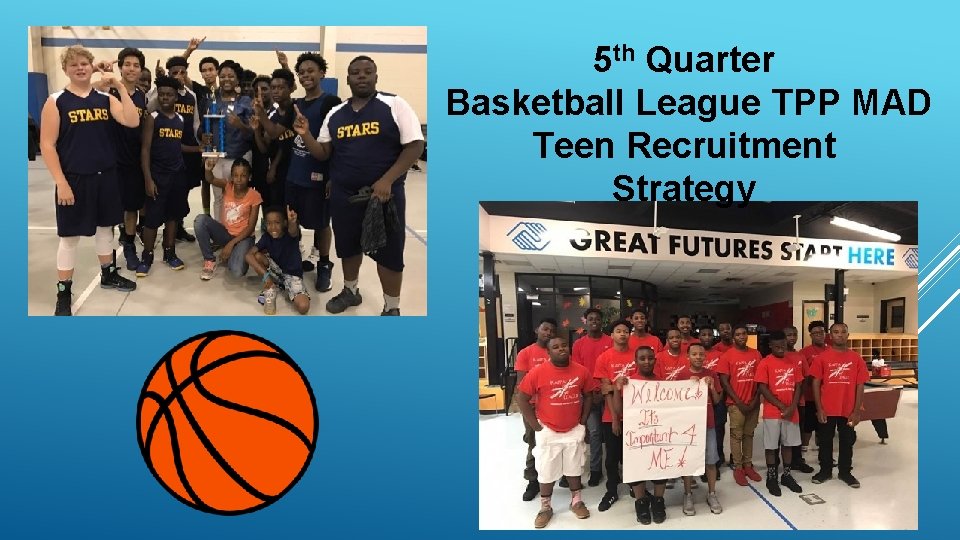 5 th Quarter Basketball League TPP MAD Teen Recruitment Strategy 