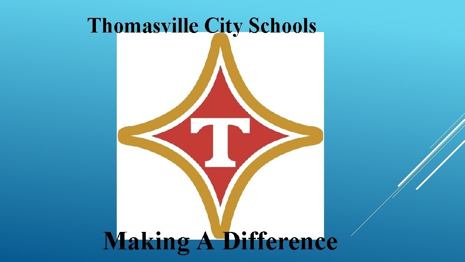 Thomasville City Schools Making A Difference 