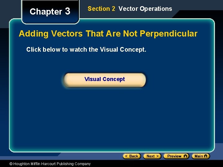 Chapter 3 Section 2 Vector Operations Adding Vectors That Are Not Perpendicular Click below