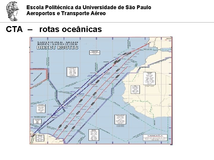 Escola Politécnica da Universidade de São Paulo Aeroportos e Transporte Aéreo CTA – rotas