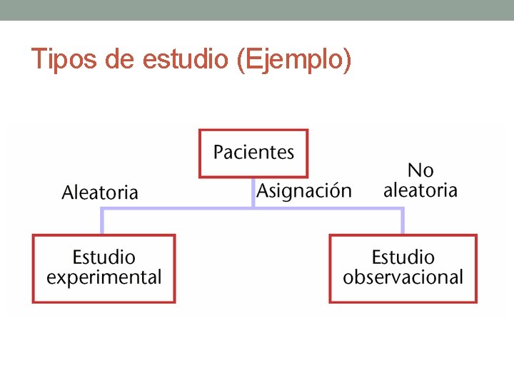 Tipos de estudio (Ejemplo) 