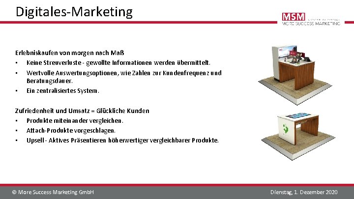 Digitales-Marketing Erlebniskaufen von morgen nach Maß • Keine Streuverluste - gewollte Informationen werden übermittelt.