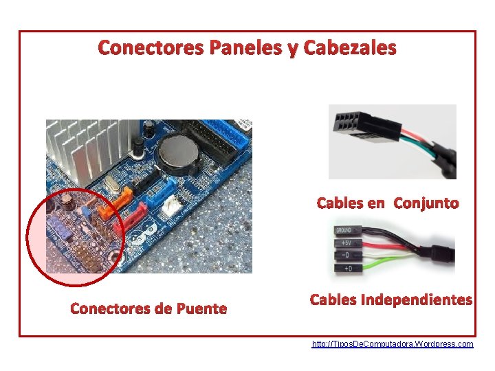 Conectores Paneles y Cabezales Cables en Conjunto Conectores de Puente Cables Independientes http: //Tipos.