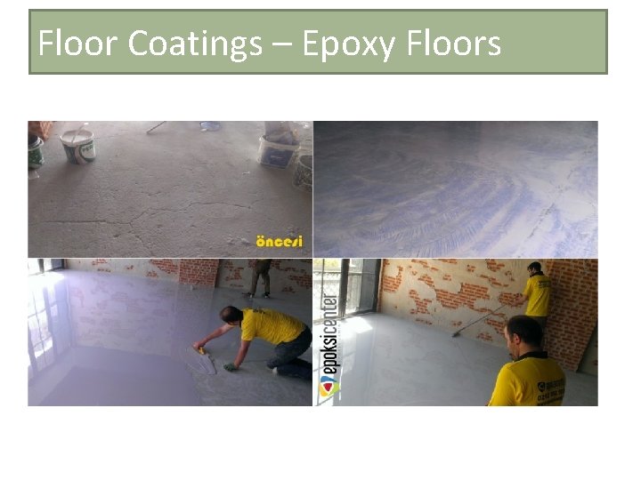 Floor Coatings – Epoxy Floors 