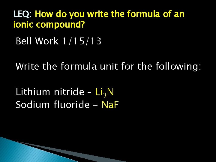Elements compounds New properties are created Why do