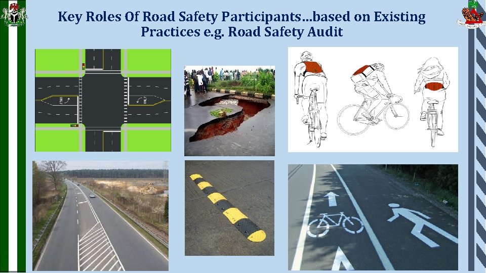 Key Roles Of Road Safety Participants…based on Existing Practices e. g. Road Safety Audit